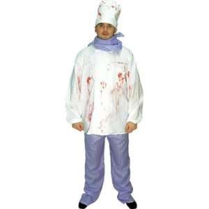   New Mens Bloody Murderer Chef Fancy Dress Costume L Toys & Games