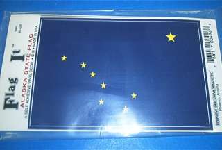 ALASKA State Flag vinyl decal self adhesive USA 768117004266  