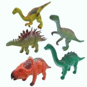  Jumbo Plastic Dinosaurs   Raptor and Friends (5 Piece 