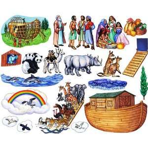 Noahs Ark Felt Figures for Flannel Board Bible Stories 