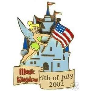   Bell 4th July 2002 Magic Kingdom 3d Le WDW Disney PIN 