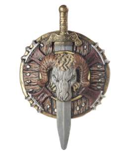Barbarian Combat Shield and Sword Costume Accessory  