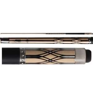   R360 Edge Series Natural Stain with Diamond Design Two Piece Pool Cue