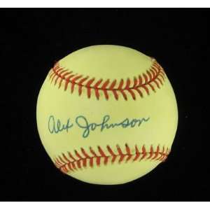 Alex Johnson Signed Baseball   Al ~psa~1970 Batting~   Autographed 