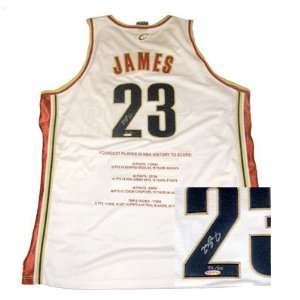  Lebron James Autographed Uniform   Autographed NBA Jerseys 