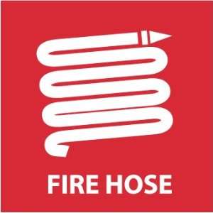 Fire Hose (W/ Graphic), 7X7, Rigid Plastic  Industrial 