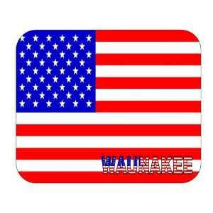  US Flag   Waunakee, Wisconsin (WI) Mouse Pad Everything 