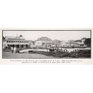  1925 Print Lagos Nigeria Africa Marina Street Waterfront 