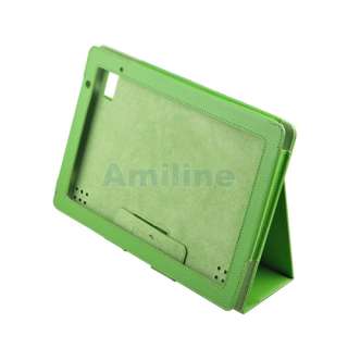 Acer Iconia Tab A500 Folio Leather Case Cover Stand Green 1000290279