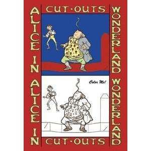  Vintage Art Alice in Wonderland Father William Balances 
