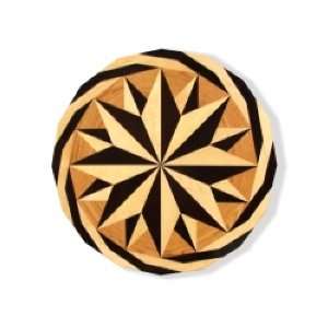  Round Wood Floor Medallion Inlay 36 mc001