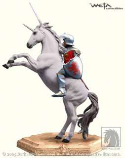 Chronicles of NARNIA PETER ON UNICORN STATUE by WETA  