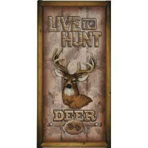   Rivers Edge Medium Live to Hunt Deer 3D Pub Sign
