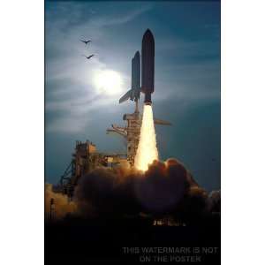  Space Shuttle Launch   24x36 Poster 
