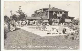 Heafford Junction WI Deer Trail Lodge Pool 1940s RPPC  