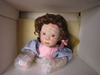 Franklin Mint Wednesdays child porcelain doll 9.5 COA  