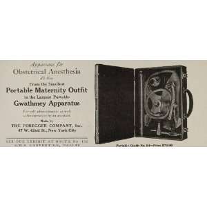  1926 Ad Obstetrical Anesthesia Apparatus Gwathmey 