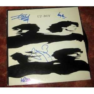  U2 signed AUTOGRAPHED boy RECORD *proof 