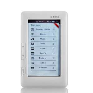 Mebook Touch Mini   4.3 Inch Touchscreen eBook Reader and MP4 Player 
