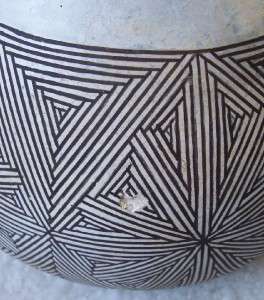 Antique Acoma NM Pottery Bowl by SW Indian Grace Chino  