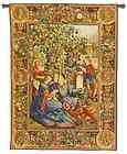 Belgium Tapestry 22x37 Elephant & Clowns w/Children Print