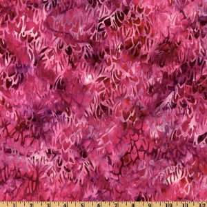   Wide Artisan Batiks Splendid Abstract Tulips Rose Fabric By The Yard