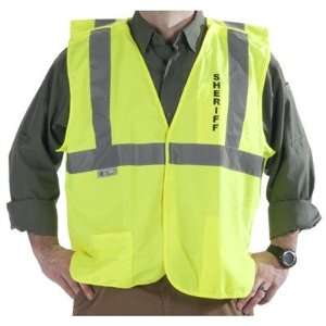  Radians Safety Vest Neon Solid Sheriff Vest, Large Sports 