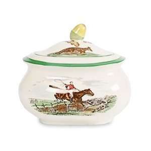  Spode The Hunt Covered Sugar Bowl