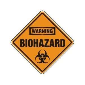  WARNING BIOHAZARD (W/GRAPHIC) Sign   18 Plastic Shape 