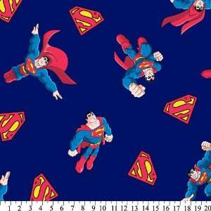  Superman & Shield Anti Pill Fleece by Warner Brothers 