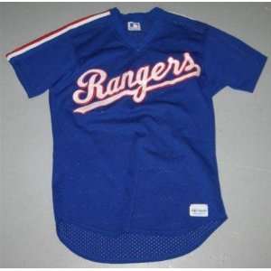  Texas Rangers Game Used Warm up Batting Practice Jersey 
