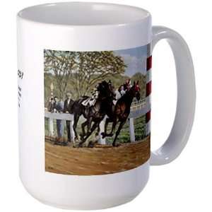 War Admiral vs Seabiscuit   Large Mug by 