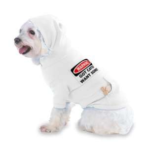  GOT CATS? WANT SOME? Hooded (Hoody) T Shirt with pocket for your Dog 