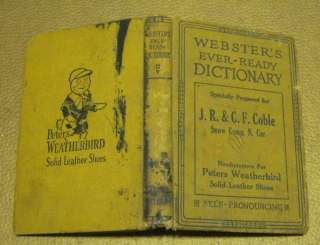 Websters Dictionary PETERS WEATHERBIRD SHOES Coble NC  