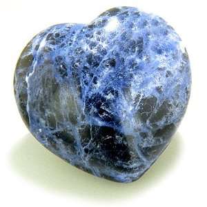  Good Luck Talisman Sodalite Gemstone Puffy Heart 