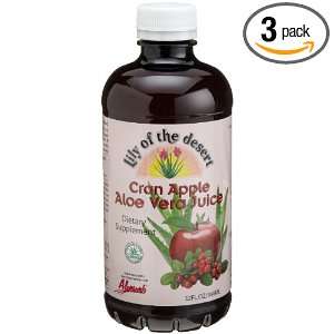  Lily of the Desert Aloe Vera Juice, Cran Apple, 32 Ounces 
