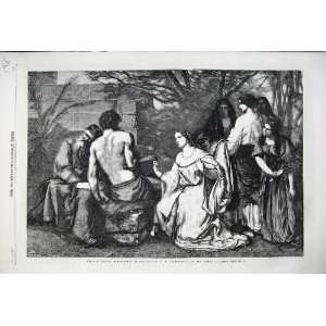 Delilah Asking Frogiveness Samson 1859 Bible Pickersgil  