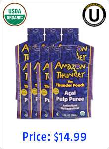  Thunder Acai Pulp Juice Thunder Packs   7 Packs  