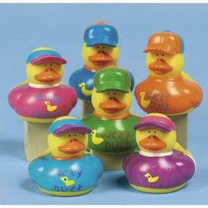    One Dozen (12) Lucky Duck Rubber Ducky Party Favors Toys & Games