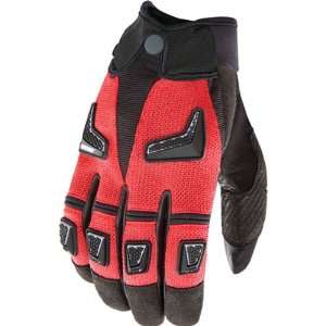 Joe Rocket Hybrid Mens Leather Sports Bike Motorcycle Gloves   Red 