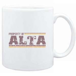  Mug White  Property of Alta   Vintage  Female Names 