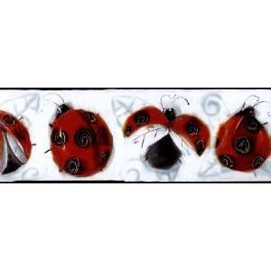  Black Ladybug Wallpaper Border