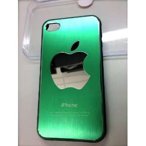  Luxury Aluminum Brushed Hard Case for Apple Iphone 4 Green 