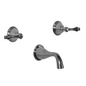   Bathroom Tub Faucets 2 Valve Wal Mounted Tub Set With 7 3/4 Spout