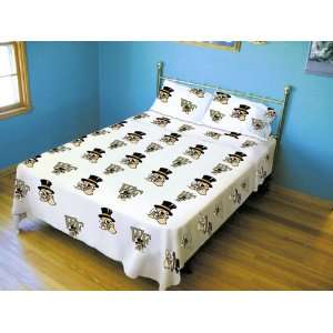 Wake Forest Demon Deacons White Bed Sheets  Sports 