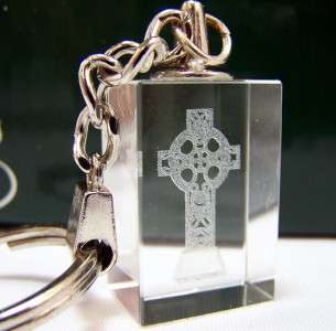 Irish Gift Celtic Cross Acrylic Keychain Keepsake WOW  