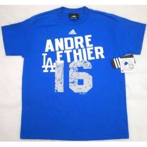  MLB Adidas L.A. Dodgers Andre Ethier Youth T Shirt Medium 