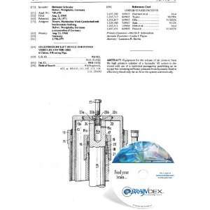 NEW Patent CD for HIGH PRESSURE LIFT DEVICE FOR POWER VEHICLES AND THE 