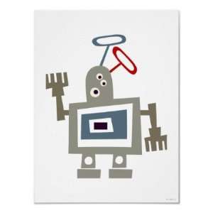  Wacky waving robot Posters