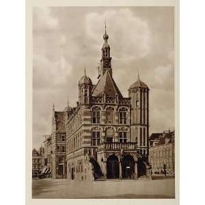  c1930 Waag Weighhouse Deventer Holland Photogravure 
